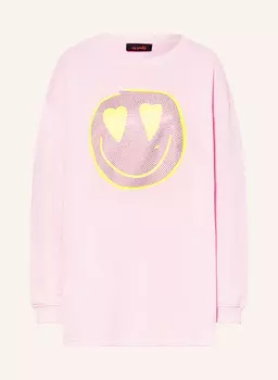 Платье-Свитер с драгоценными камнями Miss Goodlife, розовый