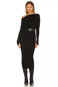 Платье-Свитер с напуском Enza Costa, черный