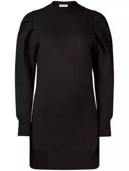 Платье-свитер с рукавами-фонариками от Nina Ricci, черный