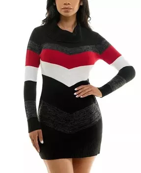 Платье-свитер с шевронным принтом для юниоров BCX, красный