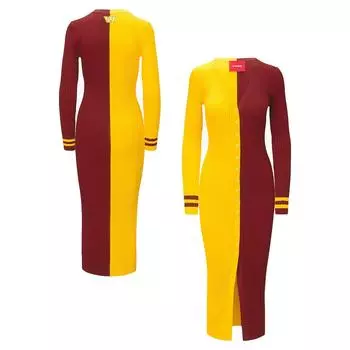 Платье-свитер STAUD Washington Commanders, золотой