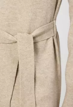 Платье-свитер VIRIL O-NECK BELT DRESS VILA, бежевый