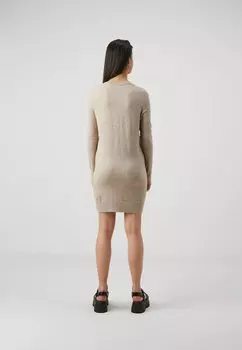 Платье-свитер Vmdoffy O Neck Dress Vero Moda, коричневый