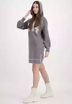 Платье-свитшон Monari с капюшоном, серый