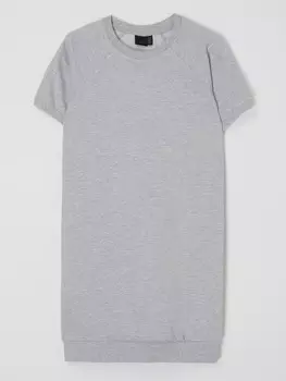 Платье-свитшот из хлопка, модель "Drea" Kabooki, серый