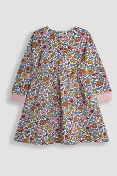 Платье свитшот на пуговицах Jojo Maman Bb, желтый