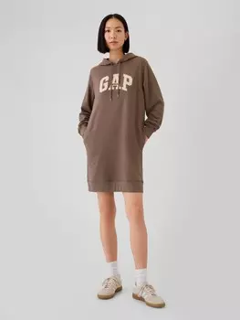Платье-Свитшот с логотипом Gap, коричневый