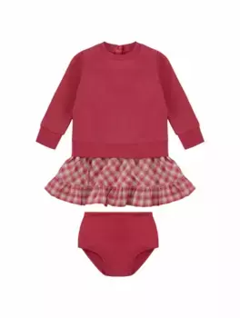 Платье-свитшот с логотипом Ralph Lauren, розовый