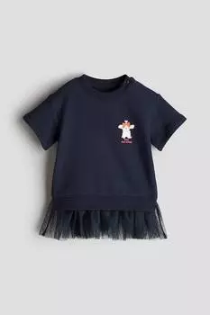 Платье-Свитшот с юбкой из тюля H&M, мультиколор