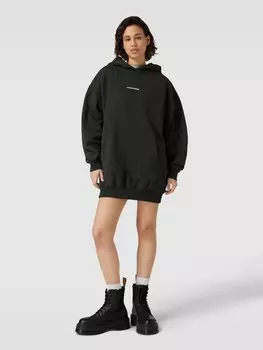 Платье-свитшот свободного кроя с принтом логотипа, модель «MALM» Pegador, оливковый