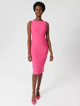 Платье свободного кроя Hobbs Dania, ярко-розовое