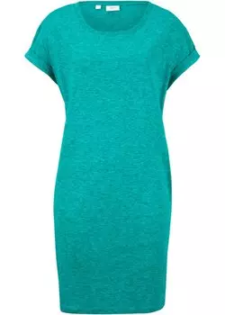 Платье свободного кроя из джерси Bpc Bonprix Collection, бирюзовый