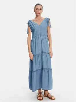 Платье свободного кроя на каждый день Effie PL953664 Pepe Jeans, синий