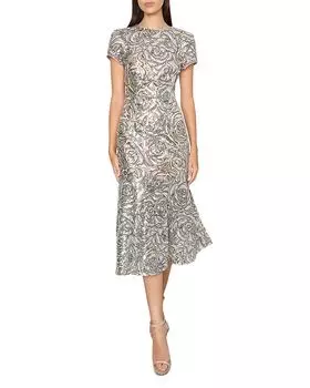 Платье Tahlia Rose с пайетками MILLY, серебряный