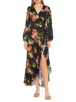 Платье Tala Alexia Admor макси с запахом, черный