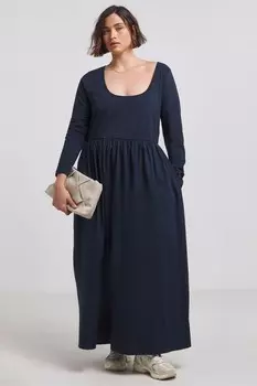 Платье танцевальное из джерси поплин микс 100% хлопок Simply Be, синий