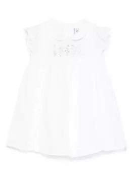 Платье Tartine Et Chocolat с цветочной вышивкой, белый