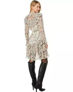 Платье Ted Baker Aishia Ruffle Mini Shirtdress, слоновая кость