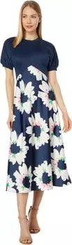 Платье Ted Baker Daysiah Ponte Top with Midi Skirt Dress, цвет Dark Navy