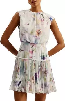 Платье Ted Baker Saintly Sleeveless Mini Dress, цвет White1