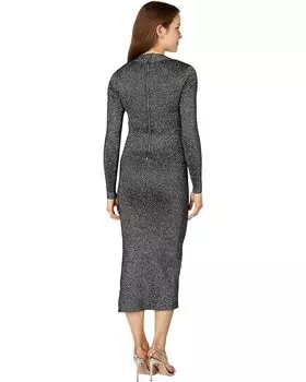 Платье Ted Baker Tabytha Slim Fit Crossover Knit Dress, черный