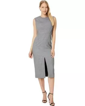 Платье Ted Baker Yutakad Tailored Midi With Front Split, черный