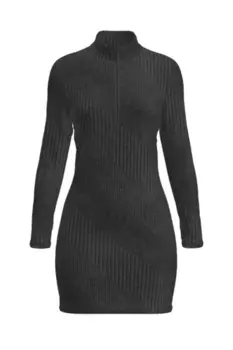 Платье Темно-Серый Меланж Взрослый Noisy May