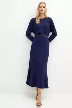 Платье - Темно-синее - Shift LC Waikiki, темно-синий