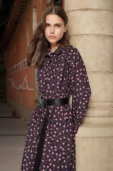 Платье - Темно-синий - Базовый Trendyol Modest, темно-синий