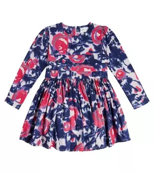 Платье Tempo из смесового хлопка с цветочным принтом Morley, розовый