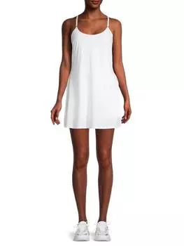 Платье Теннисное Calvin Klein Performance со спиной, белый