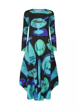 Платье thermal foods Pleats Please Issey Miyake, черный