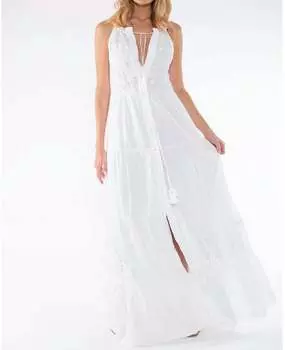 Платье Тира в белом цвете TAJ by SABRINA CRIPPA