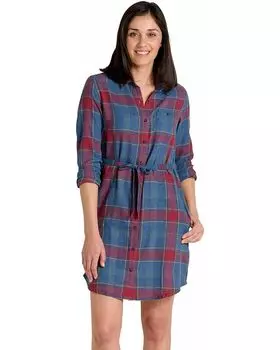 Платье Toad&Co Re-Form Flannel Shirtdress, цвет Garnet