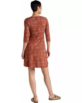 Платье Toad&Co Rosalinda Dress, цвет Cinnamon Seedpod Print