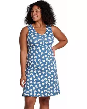 Платье Toad&Co Rosemarie Sleeveless, цвет Pacific 1/2 Daisy Print
