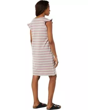 Платье Toad&Co Rufflita Short Sleeve Dress, цвет Faded Lilac 90s Stripe