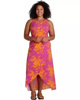 Платье Toad&Co Sunkissed Maxi Dress, цвет Flame Leaf Texture Print