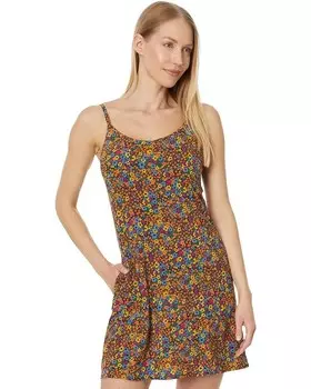 Платье Toad&Co Sunkissed Sleeveless Skort, цвет Black Micro Floral Print