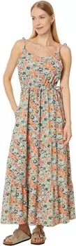 Платье Toad&Co Sunkissed Tiered Sleeveless Dress, цвет Papaya Geranium Print