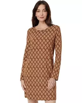 Платье Toad&Co Windmere II Long Sleeve, цвет Dark Roast Lace Print