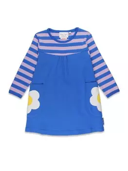 Платье Toby Tiger Kleid mit Gnseblmchen Applikation, фиолетовый