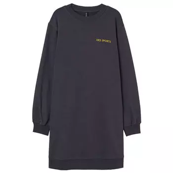 Платье-толстовка H&amp;M Des Sports, серо-синий