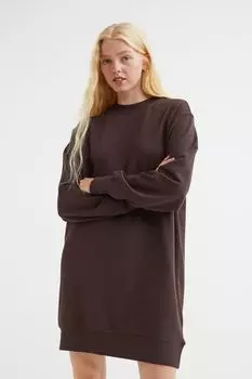 Платье-толстовка H&amp;M, темно коричневый