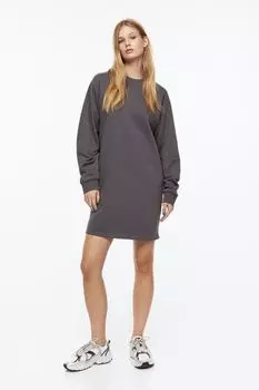 Платье-толстовка H&amp;M, темно-серый