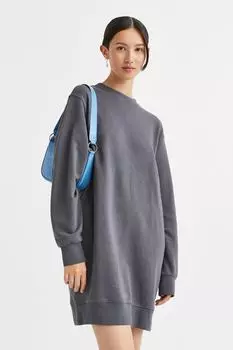 Платье-толстовка H&M, темно-серый