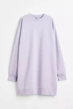 Платье-толстовка H&M, фиолетовый