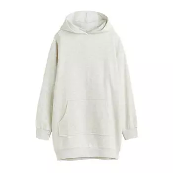 Платье-толстовка с капюшоном H&M, белый