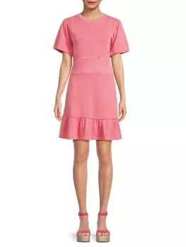 Платье-толстовка с объемными рукавами Grey State, розовый