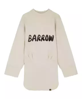 Платье Толстовка с принтом Barrow, белый